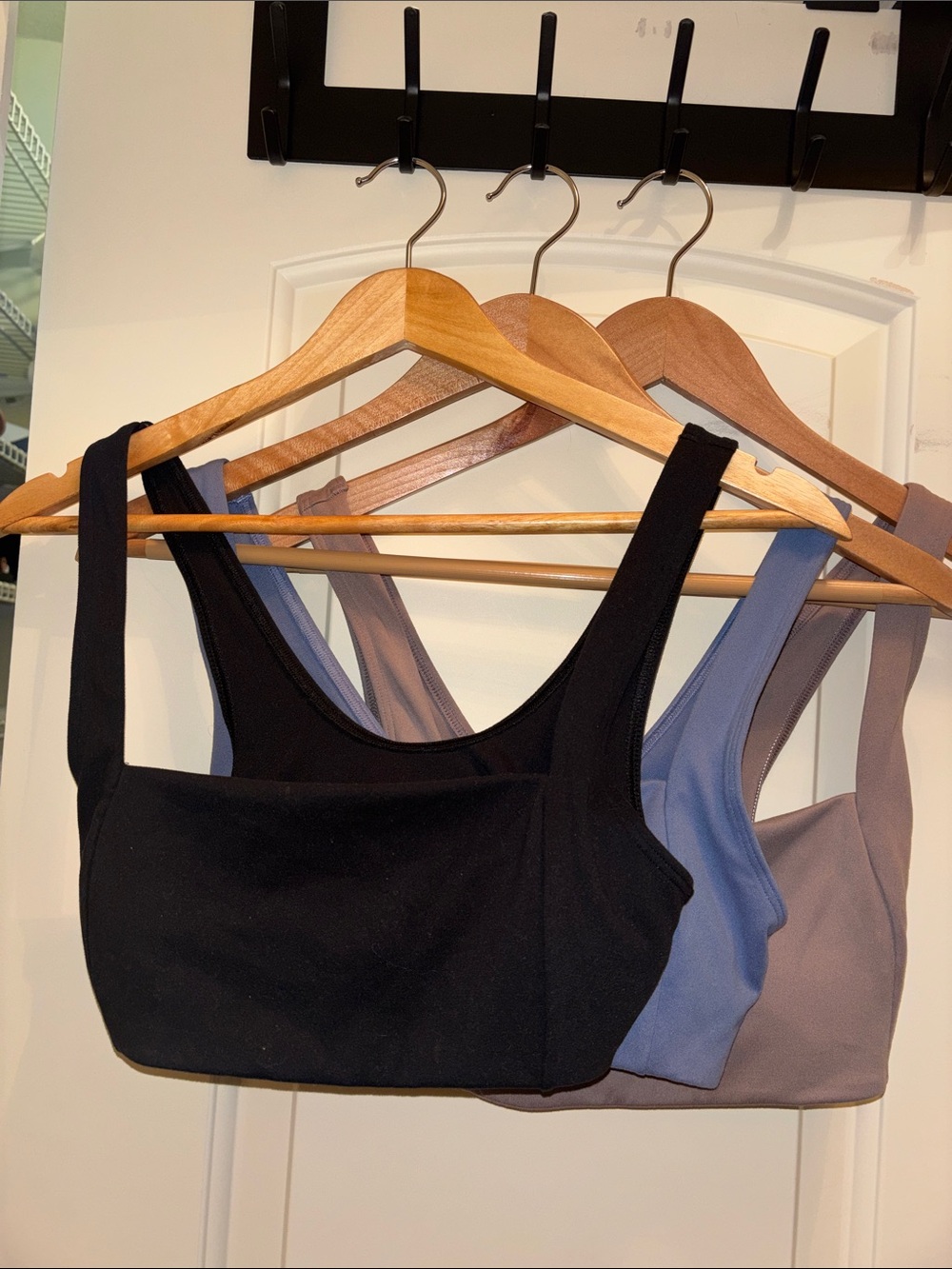 Buttersoft Sports Bras - Set of 3: Black, Blue, Taupe